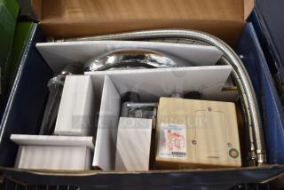 3 BRAND NEW SCRATCH AND DENT! Waterloo 750EFDMCLF Deck-Mount Hands-Free Sensor Faucet with 4 3/4" Cast Spout and 0.5 GPM. 3 Times Your Bid!