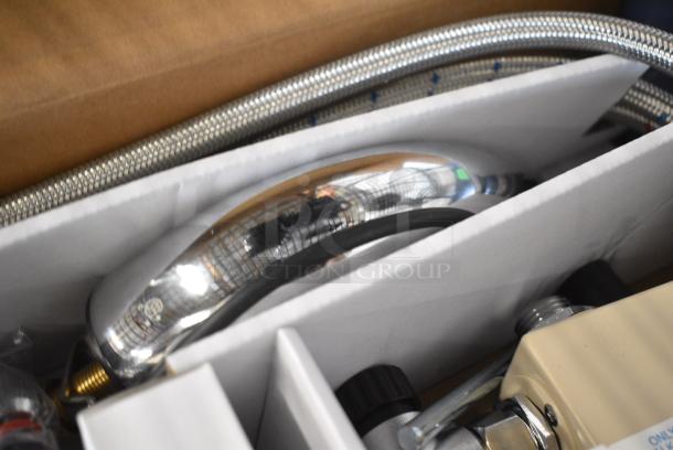 3 BRAND NEW SCRATCH AND DENT! Waterloo 750EFDMCLF Deck-Mount Hands-Free Sensor Faucet with 4 3/4" Cast Spout and 0.5 GPM. 3 Times Your Bid! - Image 4 of 9