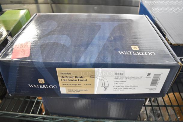 3 BRAND NEW SCRATCH AND DENT! Waterloo 750EFDMCLF Deck-Mount Hands-Free Sensor Faucet with 4 3/4" Cast Spout and 0.5 GPM. 3 Times Your Bid! - Image 6 of 9