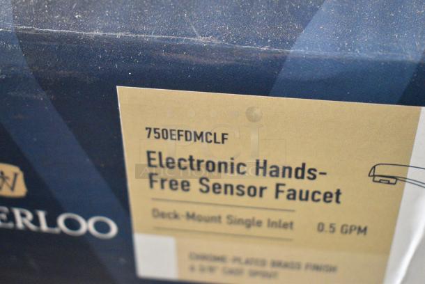 3 BRAND NEW SCRATCH AND DENT! Waterloo 750EFDMCLF Deck-Mount Hands-Free Sensor Faucet with 4 3/4" Cast Spout and 0.5 GPM. 3 Times Your Bid! - Image 8 of 9
