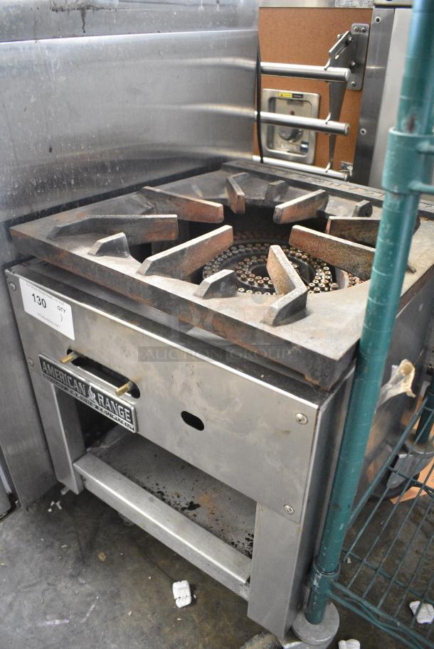 American Range Stainless Steel Commercial Natural Gas Powered Single Burner Stock Pot Range. - Image 2 of 5