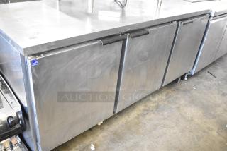 Beverage Air WTR72A Stainless Steel Commercial 3 Door Undercounter Cooler. 115 Volts, 1 Phase. Tested and Working!