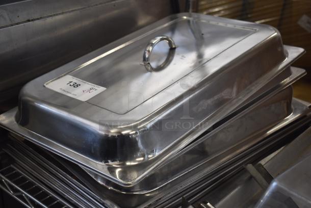 7 Various Items Including Metal Chafing Dish Lids and Metal Baking Pan. 7 Times Your Bid! - Image 2 of 5