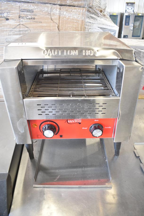 Avantco CTA7001 Stainless Steel Commercial Countertop Conveyor Toaster Oven. 120 Volts, 1 Phase. Tested and Working! - Image 1 of 7