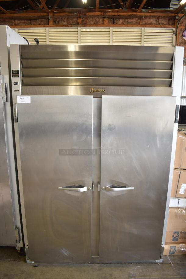Traulsen G20010 Stainless Steel Commercial 2 Door Reach In Cooler w/ Poly Coated Racks. 115 Volts, 1 Phase. Tested and Working! - Image 1 of 10