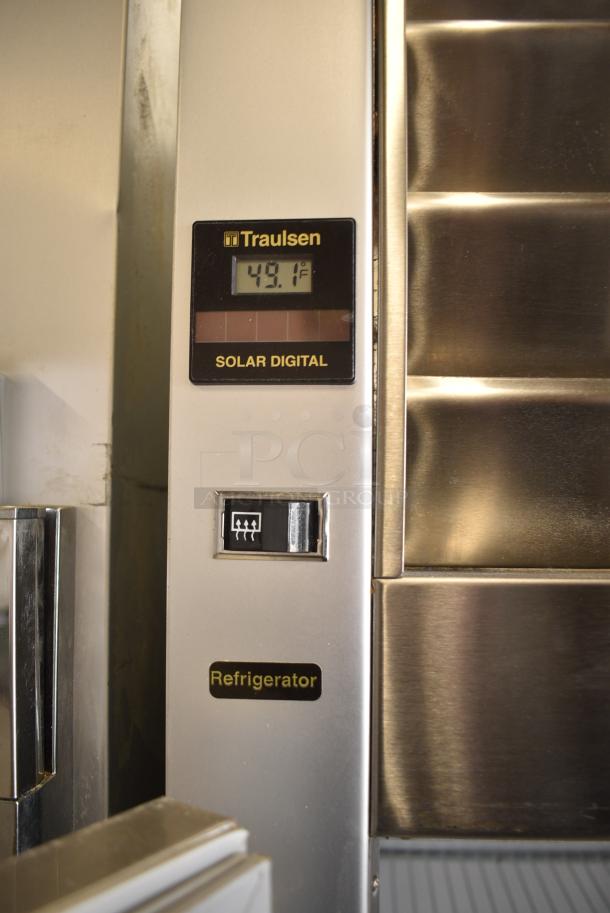 Traulsen G20010 Stainless Steel Commercial 2 Door Reach In Cooler w/ Poly Coated Racks. 115 Volts, 1 Phase. Tested and Working! - Image 7 of 10