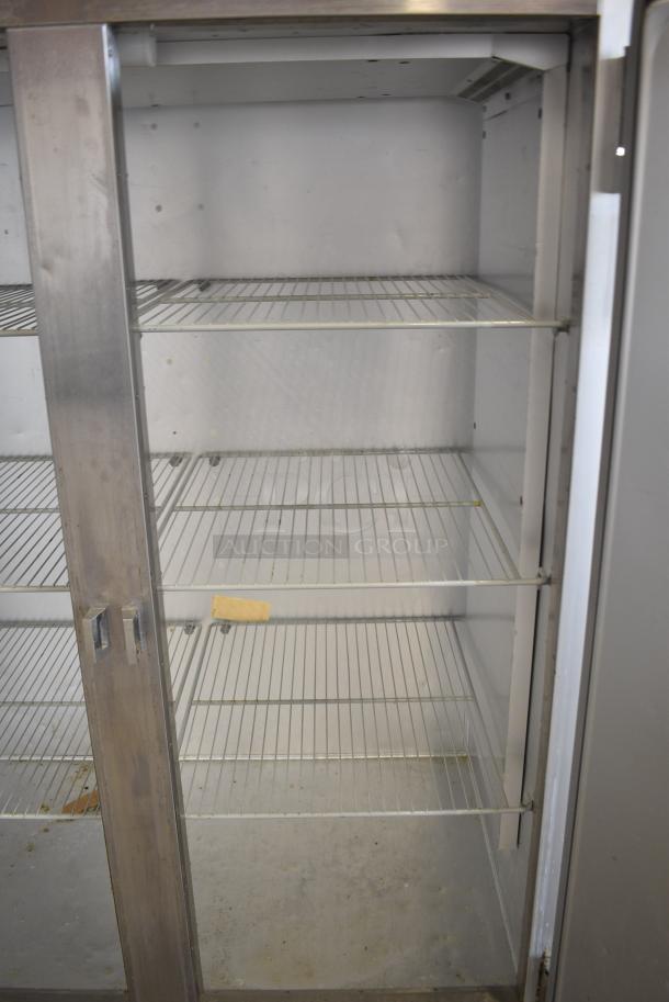 Traulsen G22010 Stainless Steel Commercial 2 Door Reach In Freezer w/ Poly Coated Racks on Commercial Casters. 115 Volts, 1 Phase. Tested and Working! - Image 5 of 8