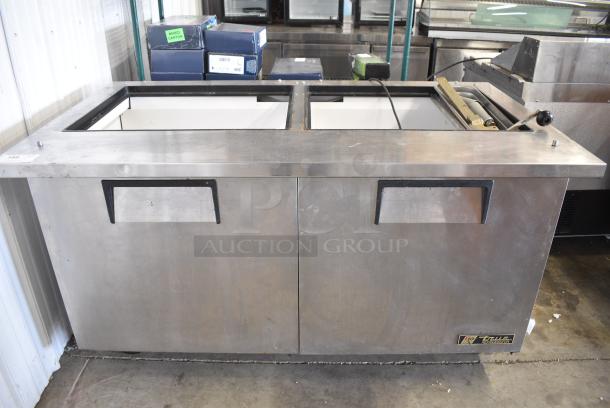 True TSSU-60-24M-B-ST Stainless Steel Commercial Prep Table on Commercial Casters. 115 Volts, 1 Phase. Tested and Working! - Image 1 of 7