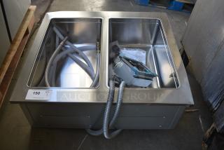BRAND NEW SCRATCH AND DENT! ServIt 423SDW2H SDW-2H Two Pan Full Size Insulated Drop-In Hot Food Well. 208/240 Volts, 1 Phase.