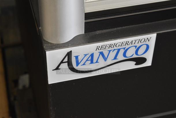 BRAND NEW SCRATCH AND DENT! Avantco 189BVAC46HC BVAC-46HC 46" Black Refrigerated Air Curtain Merchandiser w/ Metal Shelves. Tested and Working! - Image 2 of 5
