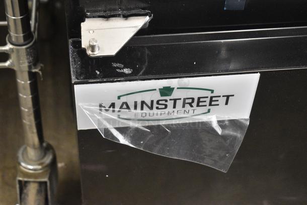 BRAND NEW SCRATCH AND DENT! Mainstreet 829GMC49B Metal Commercial 52 3/4" 2 Door Swing Glass Door Merchandiser Refrigerator Merchandiser. Doors Need To Be Reattached. 115 Volts, 1 Phase. Tested and Working! - Image 3 of 6