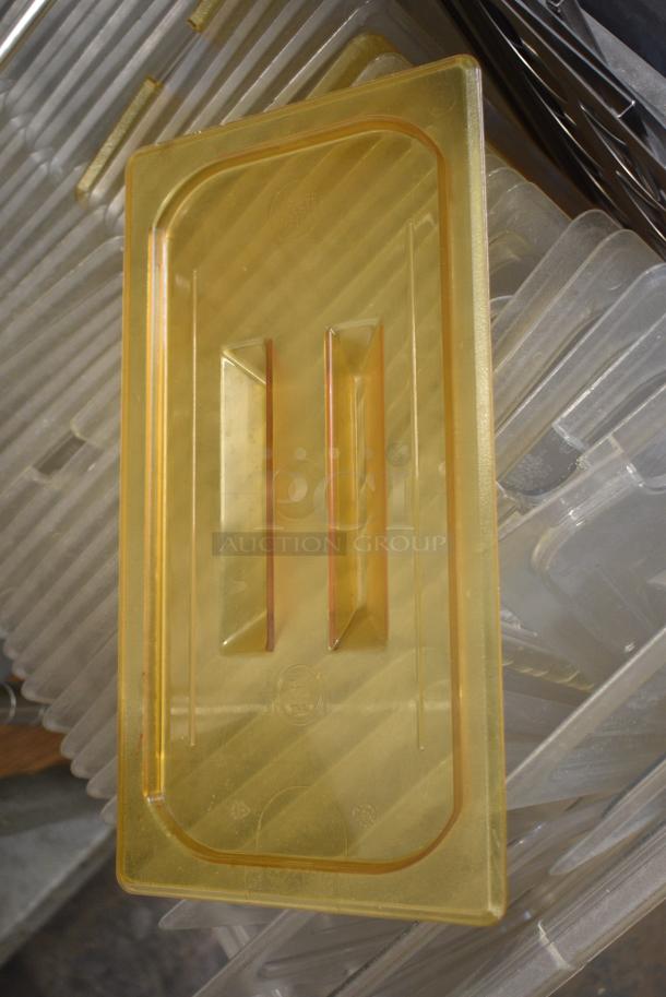 ALL ONE MONEY! Lot of Various Poly Clear Drop In Bin Lids in Poly Bin - Image 5 of 5