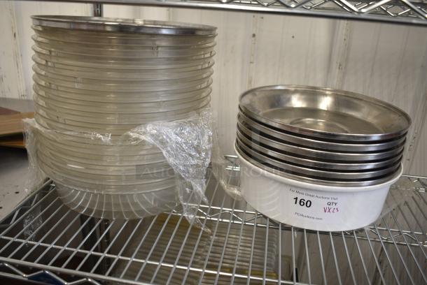 23 Various Poly and Stainless Dome Covers. 23 Times Your Bid! - Image 1 of 8