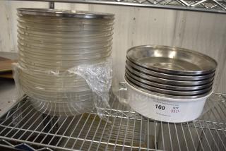 23 Various Poly and Stainless Dome Covers. 23 Times Your Bid!