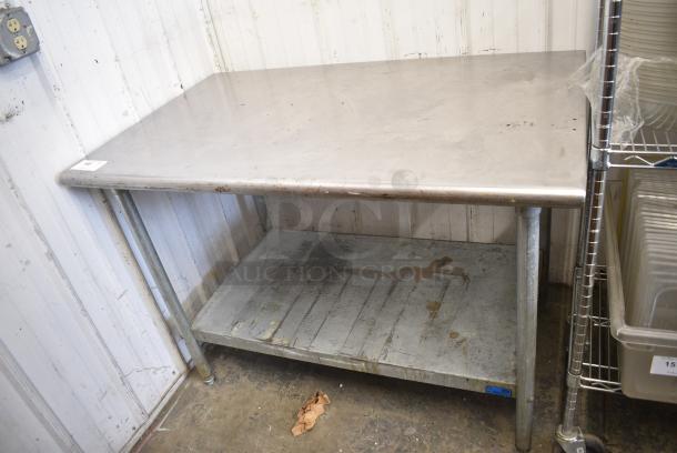 Stainless Steel Table w/ Metal Under Shelf. - Image 4 of 5
