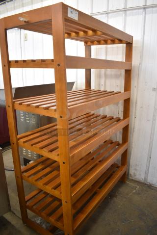 BRAND NEW SCRATCH AND DENT! Wood Pattern 5 Tier Shelving Unit