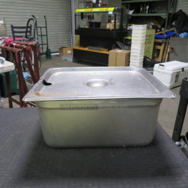 One 1/2 Size 6 Inch Deep Hotel Pan With Lid. - Image 1 of 1
