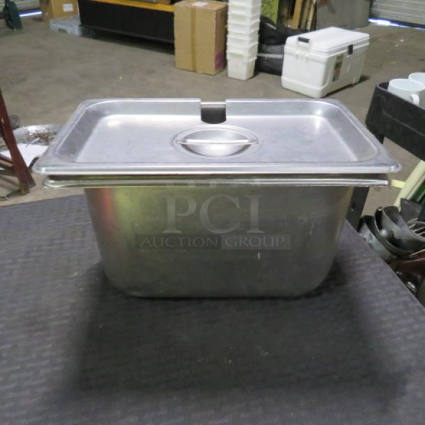 One 1/4 Size 6 Inch Deep Hotel Pan With Lid. - Image 1 of 1