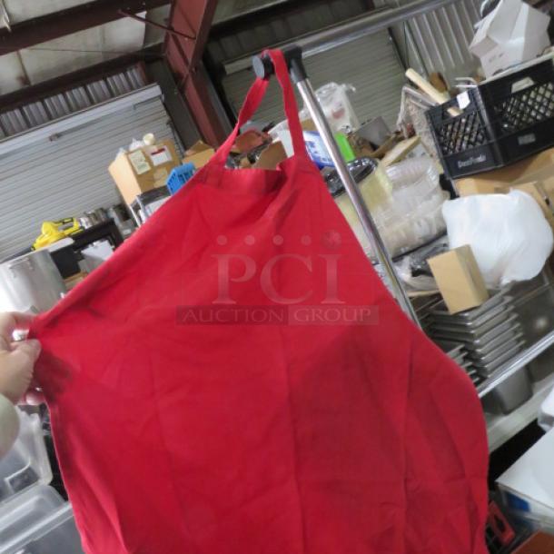 One Lot Of 5 Red Aprons. - Image 1 of 1