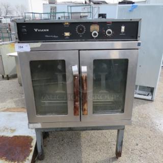One Vulcan Thermaire Electric Convection Oven With 5 Racks. Model# ET-10. 208 Volt. 35.5X37X54.