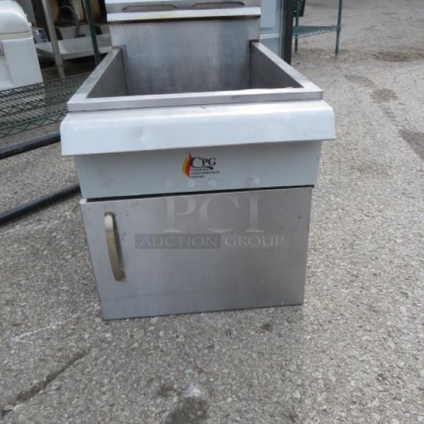 One CPG Stainless Steel Natural Gas Deep Fryer. Model# GF60-NG. 17X29X24. - Image 1 of 2