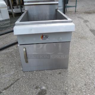 One CPG Stainless Steel Natural Gas Deep Fryer. Model# GF60-NG. 17X29X24.