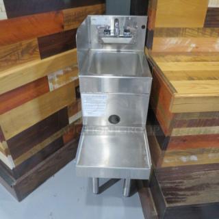One Glastender Under Bar Handsink With Faucet, And Blender Shelf. Model# BSA-12. 12X24X37
