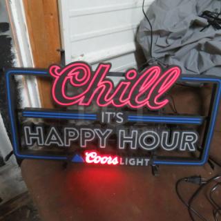 One WORKING Coors Chill Its Happy Hour Light.