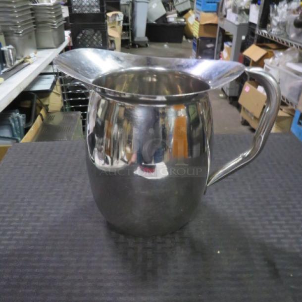 One Stainless Steel American Metalcraft 68 oz Bell Pitcher. - Image 1 of 1