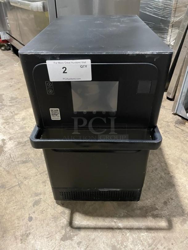 Late Model! MerryChef Commercial Black Electric Powered Countertop High Speed Rapid Cook Oven! Model: Eikon E2S SN: 2007213091435! 208/240V 1 Phase! - Image 1 of 8