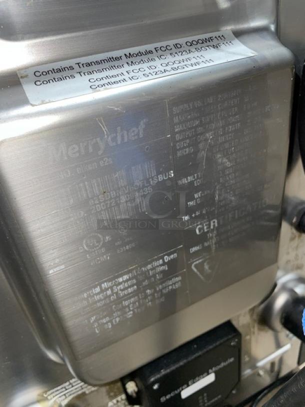Late Model! MerryChef Commercial Black Electric Powered Countertop High Speed Rapid Cook Oven! Model: Eikon E2S SN: 2007213091435! 208/240V 1 Phase! - Image 5 of 8