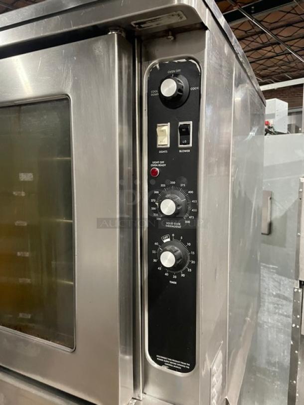 Great! Blodgett Commercial Stainless Steel Natural Gas Powered Double Stack Convection Oven! With Thermostatic Controls! With Wire Oven Rack! SN: 021601RA025Z! On Legs! 2X Your Bid Makes One Unit! On Legs! Working When Removed! - Image 6 of 8