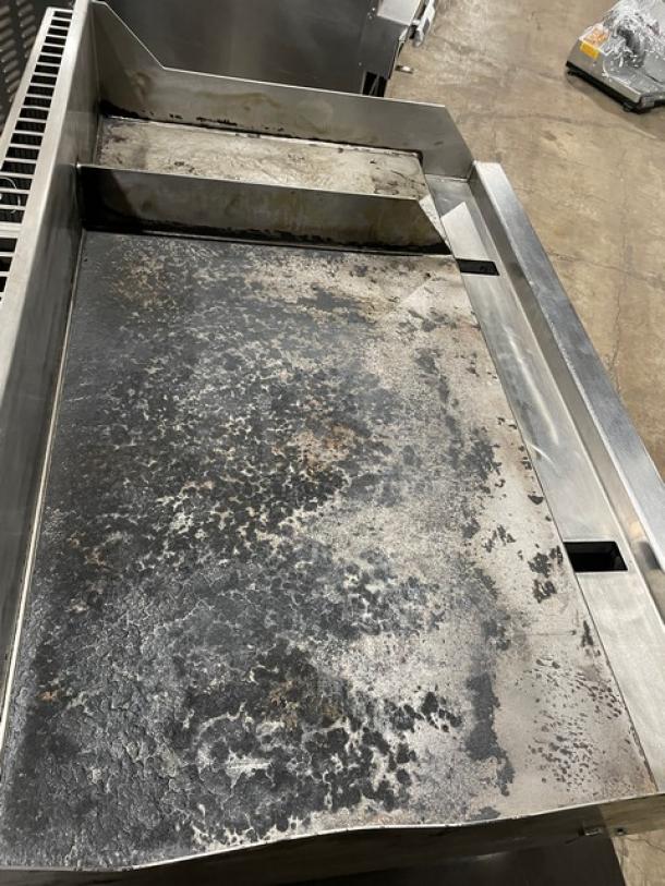 Wood Stone Commercial Stainless Steel Natural Gas Powered Countertop Plancha Griddle! On Legs! 120V 1 Phase! Model: WS-PL-4836-4-CT SN: GP1B16OCT1807222! 120V 1 Phase! On Legs! - Image 5 of 10