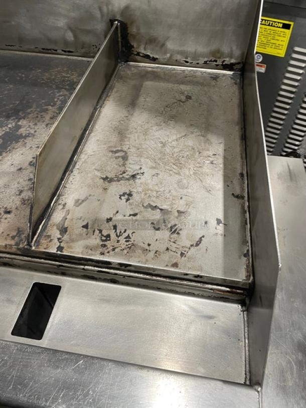 Wood Stone Commercial Stainless Steel Natural Gas Powered Countertop Plancha Griddle! On Legs! 120V 1 Phase! Model: WS-PL-4836-4-CT SN: GP1B16OCT1807222! 120V 1 Phase! On Legs! - Image 6 of 10