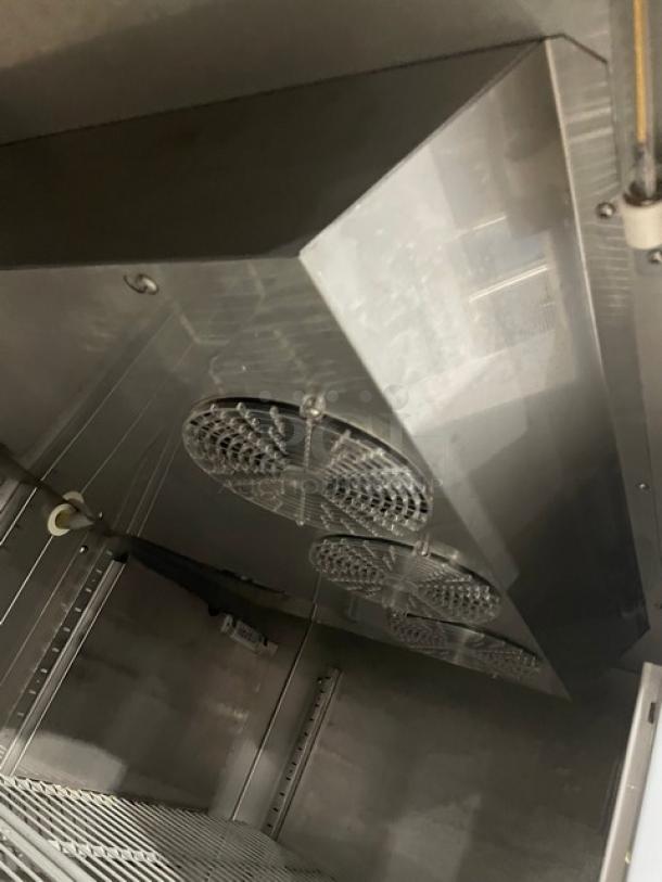 Hoshizaki Commercial Stainless Steel Solid 3 Door Reach In Refrigerator! With Poly Coated Wire Racks! Model: CR3S-FSCL SN: F70019J! 115V 1 Phase! On Casters! - Image 7 of 11