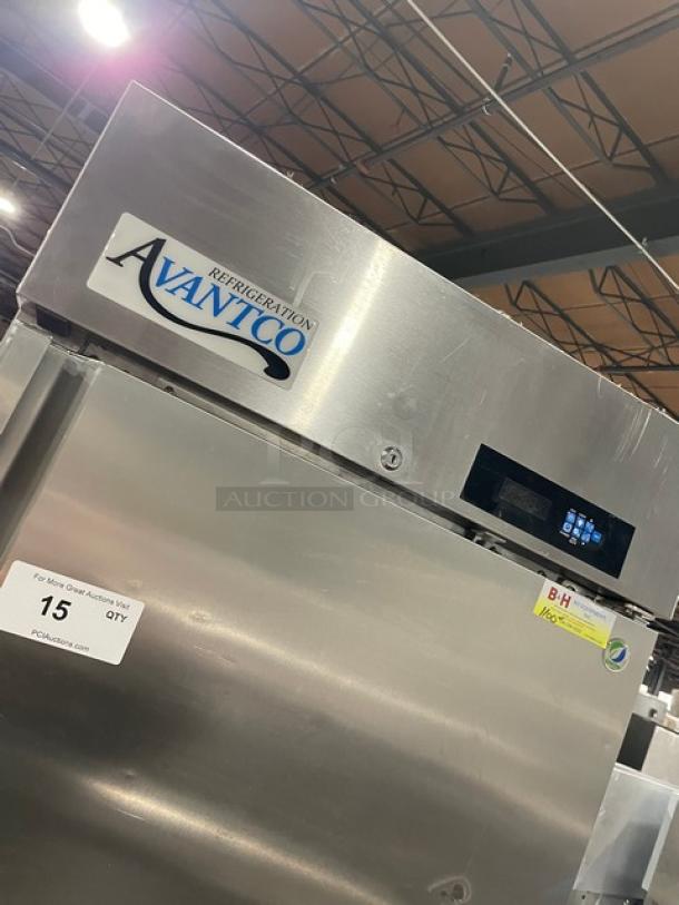 Avantco! 2022 Late Model! A Plus Series Commercial Stainless Steel Solid Single Door Reach In Freezer! With Poly Coated Wire Racks! Model: 447AP23F SN: 8102540338! 115V 1 Phase! - Image 11 of 12