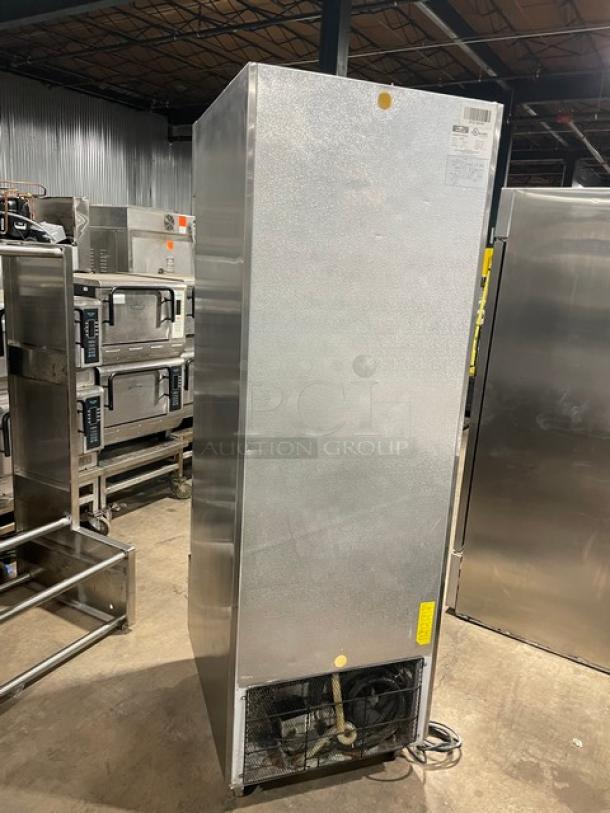 Artic Air Commercial Stainless Steel Solid Single Door Reach In Freezer! With Poly Coated Wire Racks! Model: AF23 SN: 253187! 115V! On Casters! - Image 3 of 9