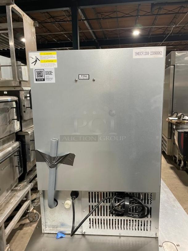 Avantco! 2023 Late Model! Commercial Stainless Steel Air-Cooled Undercounter Full Cube Ice Making Machine! Model: 194UCF120A SN: 194UCF120A-23090062! 115V! - Image 3 of 9