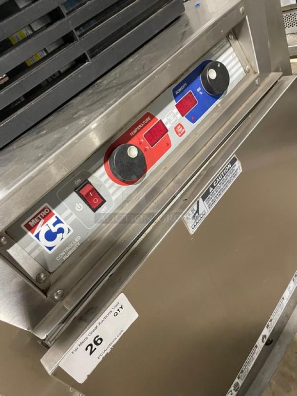 Metro C5 Series Commercial Stainless Steel Undercounter Heated Holding/Proofing Cabinet! Model: C593L-SFS-U SN: C59E005633L! 120V! On Casters! Working When Removed! - Image 7 of 8