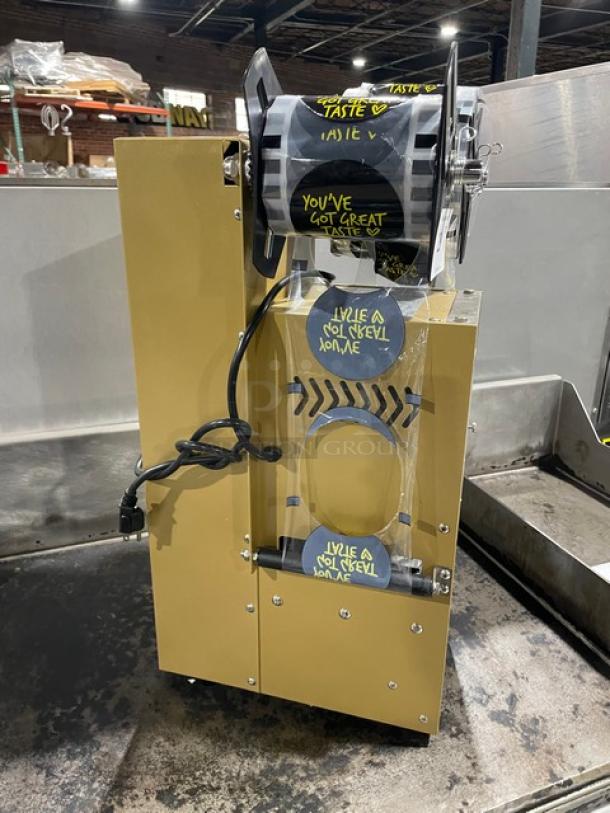 Vevor Commercial Electric Powered Countertop Fully Automatic Cup Sealing Machine! With Digital Control Panel! Model: WY-890 SN: 240510778920046! 120V! On Legs! - Image 3 of 9