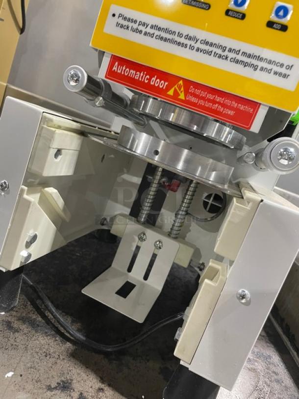 Vevor Commercial White Electric Powered Countertop Fully Automatic Smart Cup Sealing Machine! With Smart-Touch Control Panel! Model: BM-905 SN: 2310075860Q0007! 110V! On Legs! - Image 8 of 10