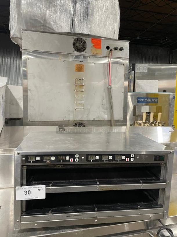 Carter Hoffmann Commercial Stainless Steel Electric Powered Countertop 2 Tier Heated Holding/Warming Unit! Model: MC212S SN: 470627-112012! 120V! On Legs! - Image 1 of 7