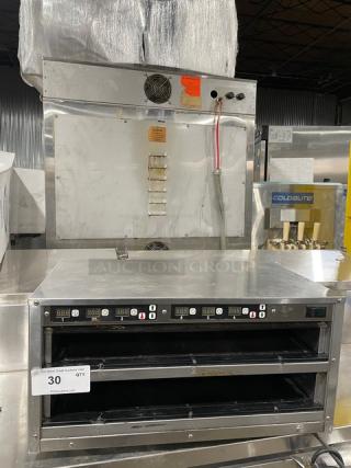 Carter Hoffmann Commercial Stainless Steel Electric Powered Countertop 2 Tier Heated Holding/Warming Unit! Model: MC212S SN: 470627-112012! 120V! On Legs!