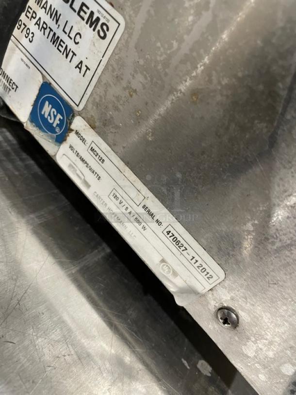 Carter Hoffmann Commercial Stainless Steel Electric Powered Countertop 2 Tier Heated Holding/Warming Unit! Model: MC212S SN: 470627-112012! 120V! On Legs! - Image 6 of 7
