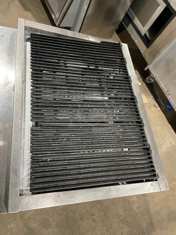 Imperial Commercial Stainless Steel Natural Gas Powered Countertop Char Broiler! With Grooved Grates! On Legs! - Image 5 of 9