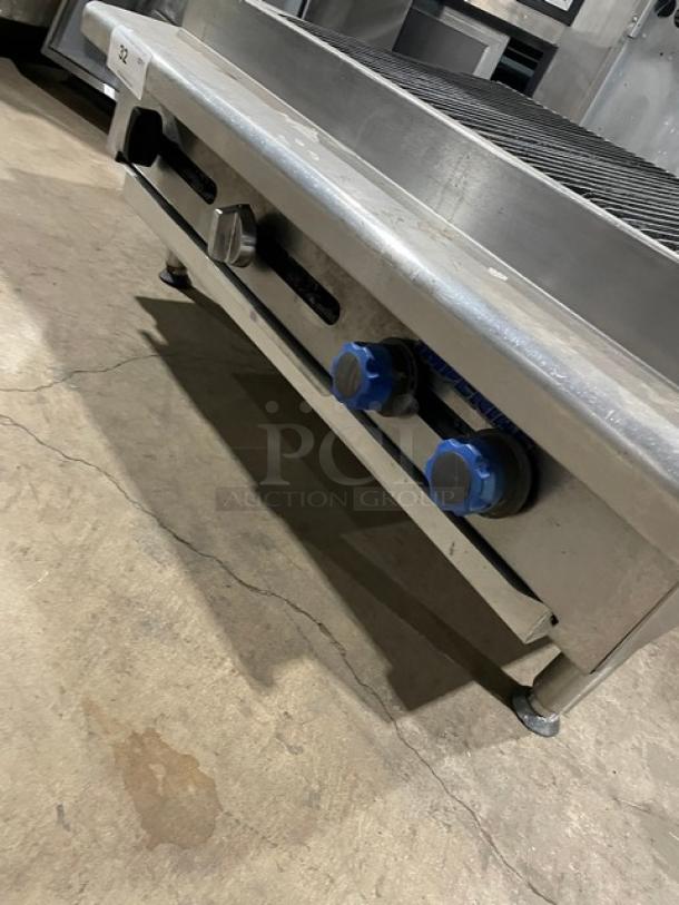 Imperial Commercial Stainless Steel Natural Gas Powered Countertop Char Broiler! With Grooved Grates! On Legs! - Image 7 of 9