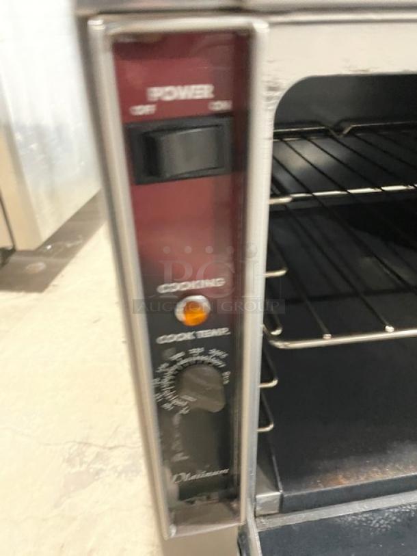 SouthBend Platinum Series Commercial Stainless Steel Natural Gas Powered 6 Burner Range/Oven Combo! With Back Splash! With Wired Oven Rack! Model: P32D-BBB SN: 05M09248! 120V 1 Phase! On Casters! - Image 8 of 12