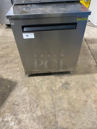 Delfield Commercial Stainless Steel Solid Single Door Undercounter Refrigerator! Model: 406P-STAR4 SN: 1907152002749! 115V 1 Phase! On Casters!
