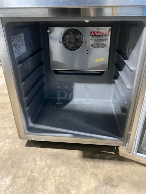 Delfield Commercial Stainless Steel Solid Single Door Undercounter Refrigerator! Model: 406P-STAR4 SN: 1907152002749! 115V 1 Phase! On Casters! - Image 5 of 7
