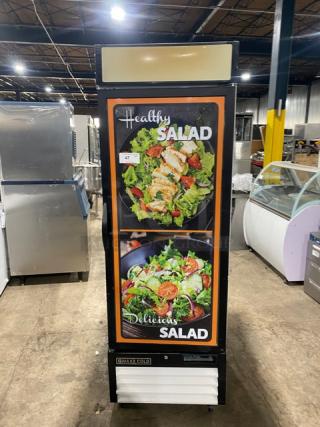Maxx Cold Commercial Single Swing Door Reach In Refrigerator! Energy Star Certified! With Poly Coated Wire Racks! Model: MXM1-23R SN: 6260940! 115V 1 Phase! On Legs!